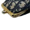 Gebrauchtes DiorCoin Etui Marineblaues Canvas Damen
