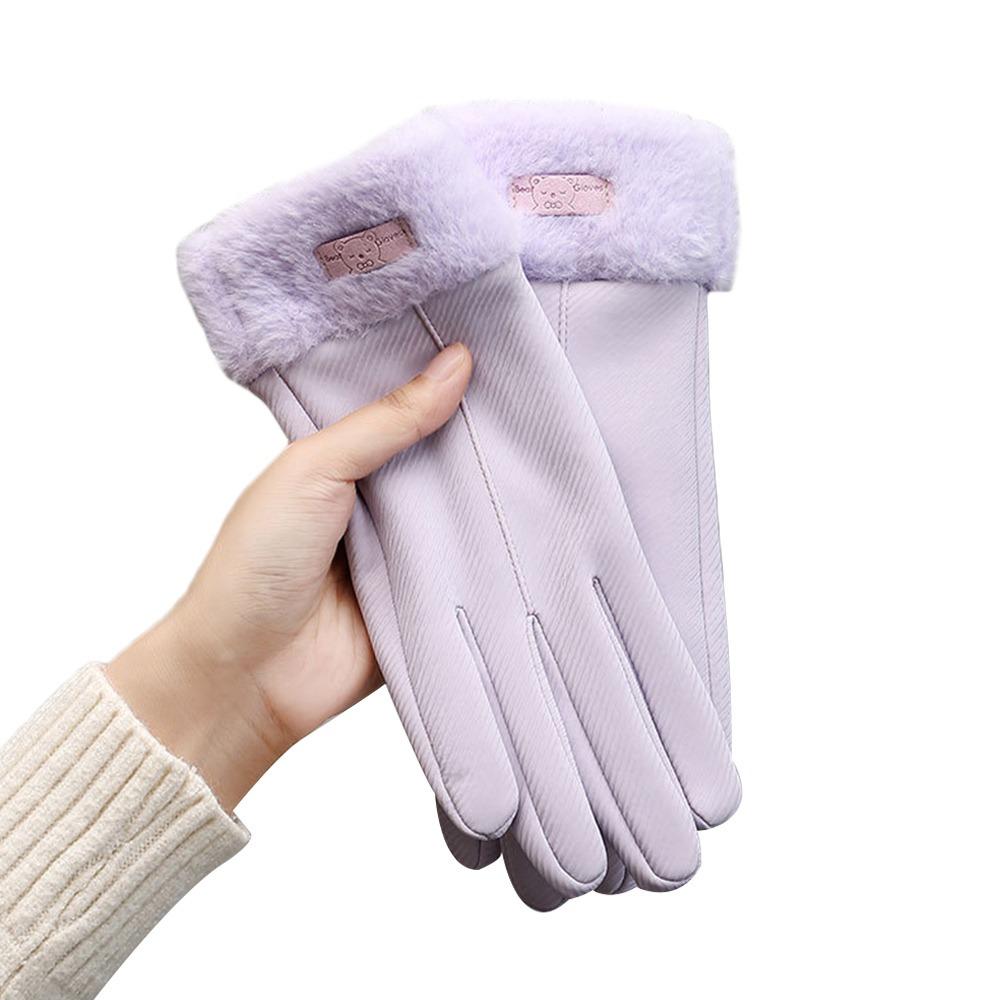 Fashion Warm Women Winter Gloves Touchscreen Waterproof Driving Gloves Thick Windproof Cycling Mittens Outdoor
