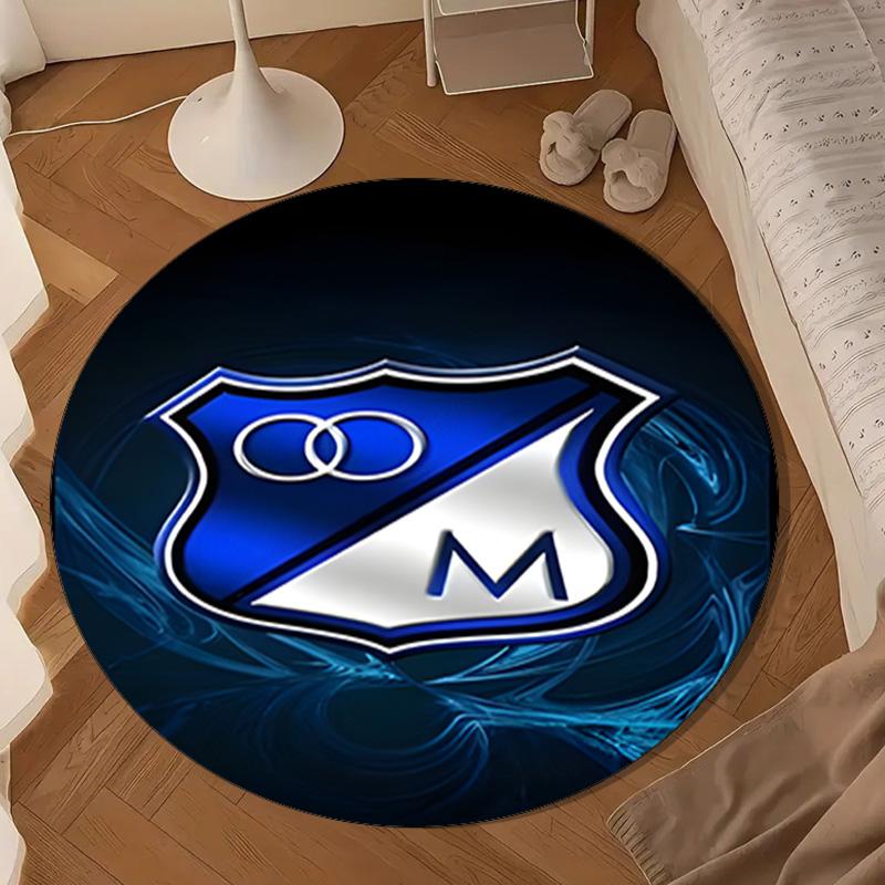 Blue Shield Emblem Millo-narios Round mat Home Decor, Chair rug For livingroom,Bedroom, doormat home decor Birthday Gift Christmas Gifts