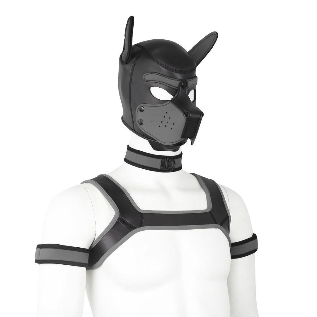 Erotic Adult Toys Set: Dog Headgear, Armband, Chest Strap, Neck Collar, Costume Props