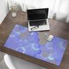 Decorative Gaming Desk Mat Illuminated Hexagons 100x50 cm