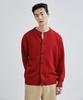 Branded After Round Crop Cardigan [Red]