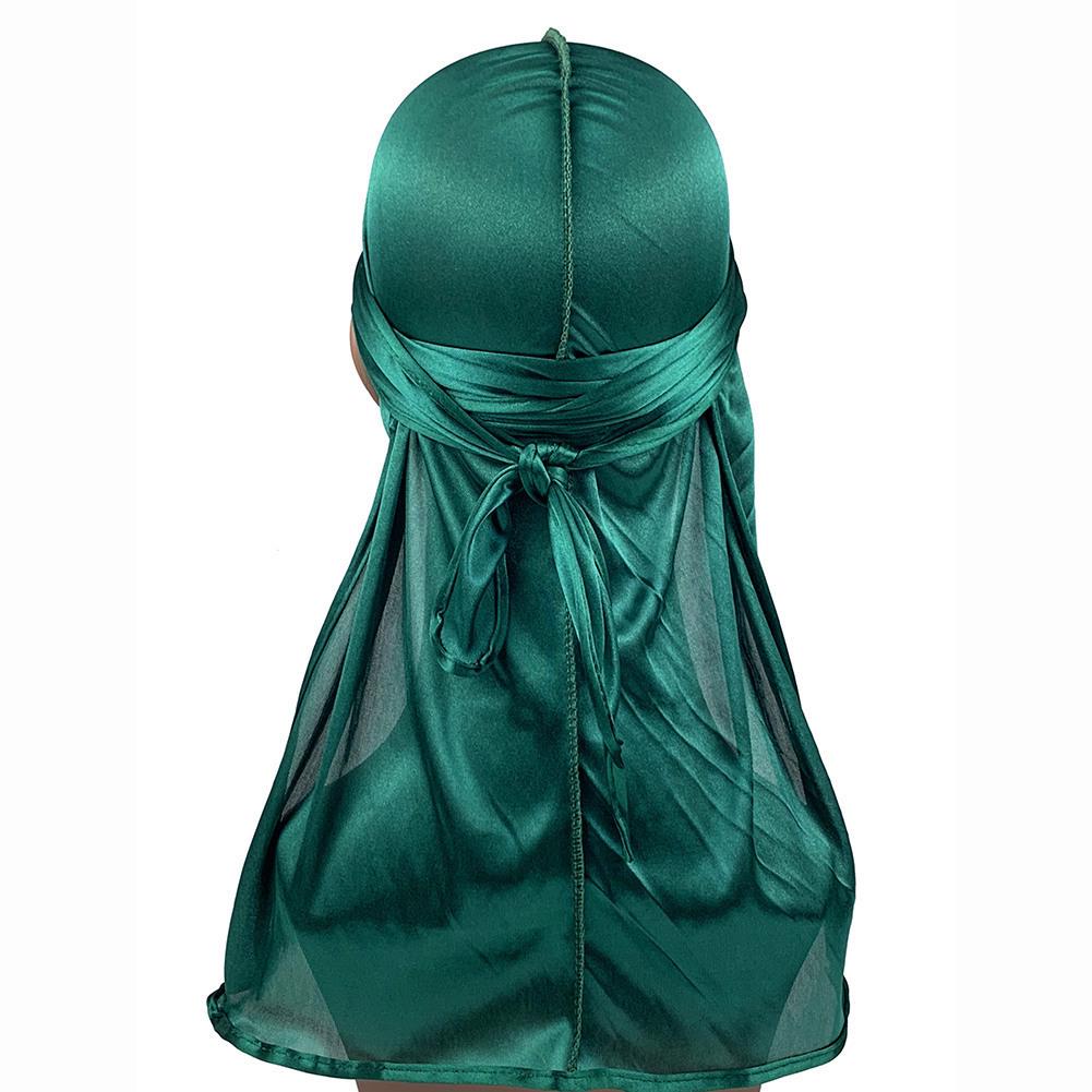 Imitation Silk Edging Long Tail Pirate Hat & Cycling Durag