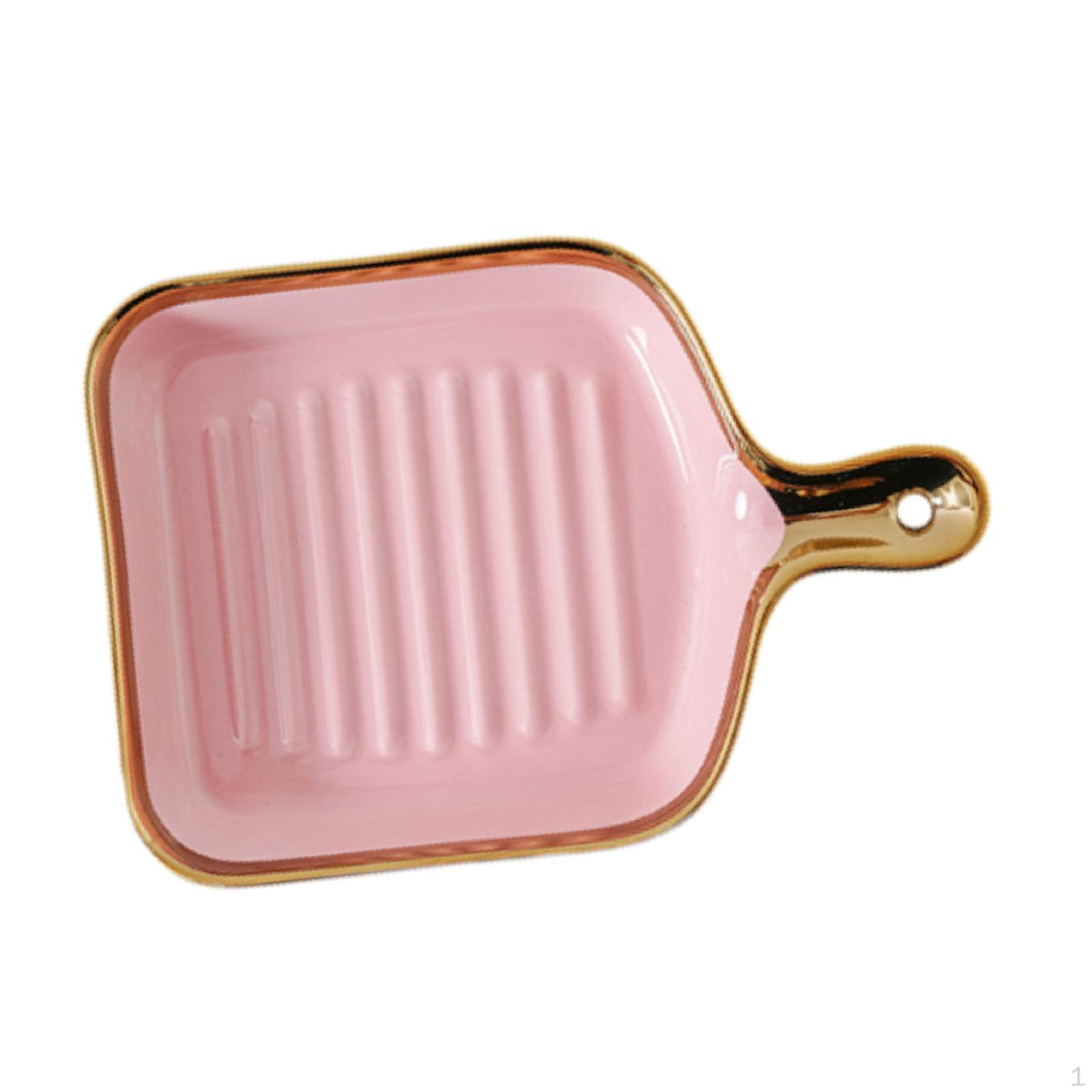 

Десертний торт Сервірувальна таця Фрукти Барбекю Блюдо Золотий обід Універсальний керамічний органайзер для прикрас рожевий