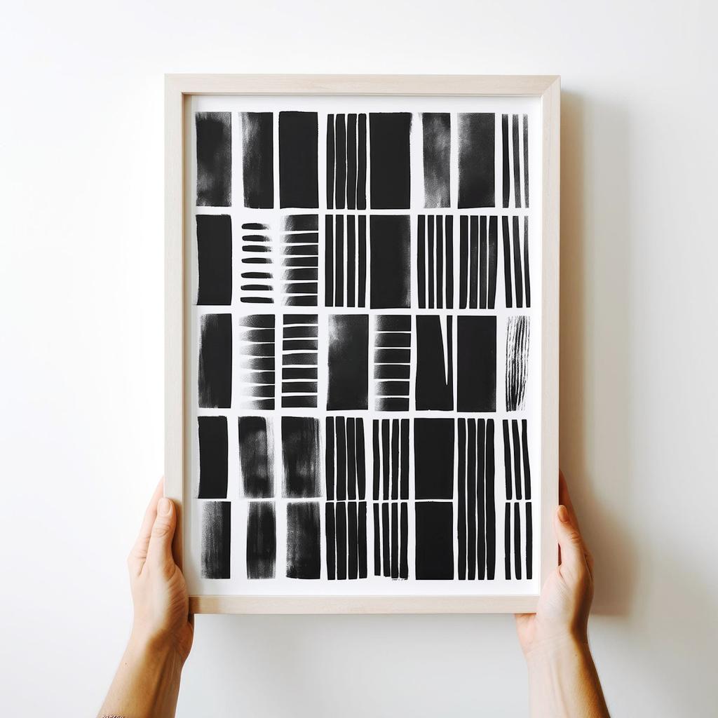 Black and White Poster Poster