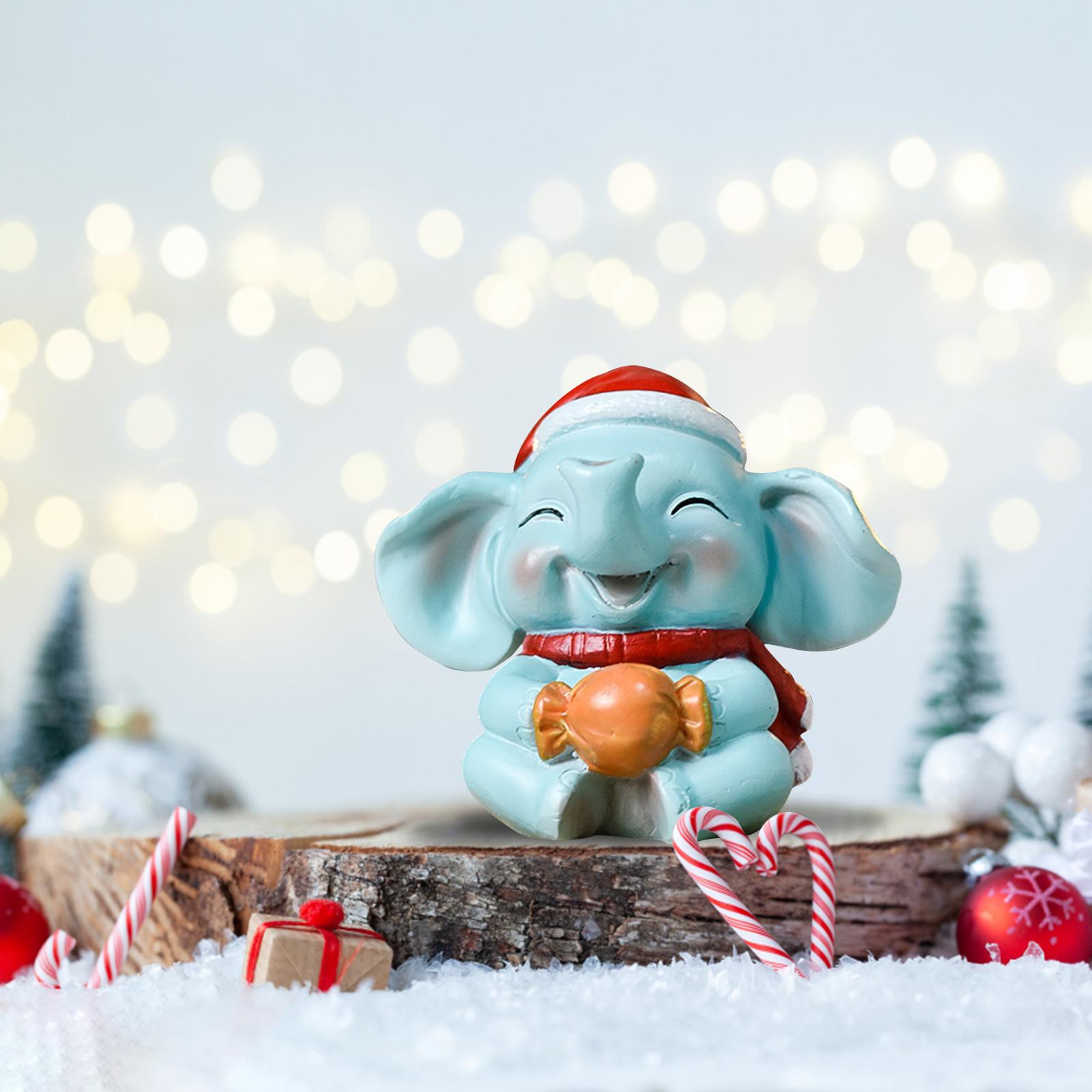 

Рождественские украшения, украшения из смолы, елочные украшения, забавные рождественские фигурки в форме животных для рождественских вечеринок One Size