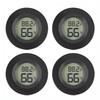 2/4 Pcs Mini Hygrometer Thermometer Fahrenheit or Celsius Meter Digital LCD Monitor Indoor Room Round Humidity Temperature Gauge
