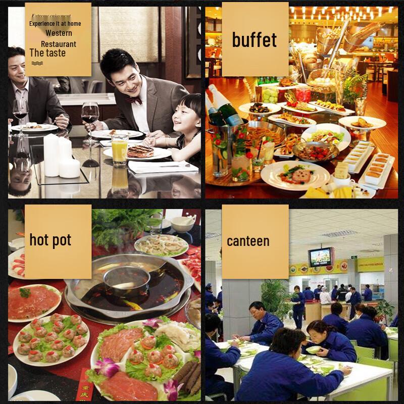 Huiguang A5 Melamin flache runde Speiseteller, lebensmittelecht