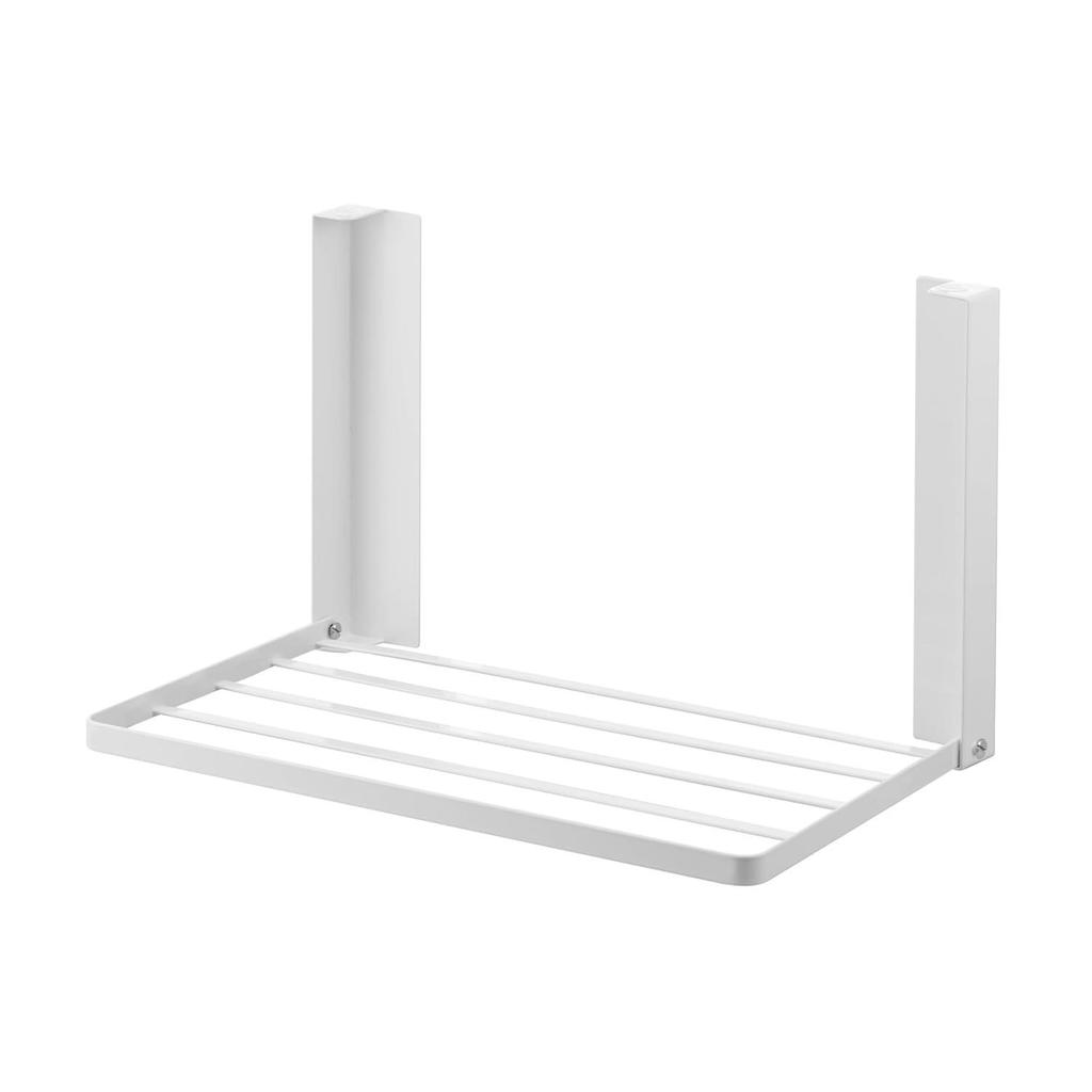 Yamazaki Washing Machine Side Magnet Folding Shelf White Approximately Tower Space-Saving Rack Type 5096