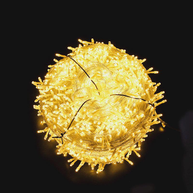 

Solar-Powered Outdoor Fairy String Lights - Starry Sky Decorative, Waterproof & Ideal for Courtyard Ambiance 10m 100 lights plug-in no tail plug теплый белый