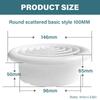 Rotatable Circular Air Vent Louver Soffit Vent with Mesh Ventilation Cover ABS Texture Suitable for Bathroom and Kitchen