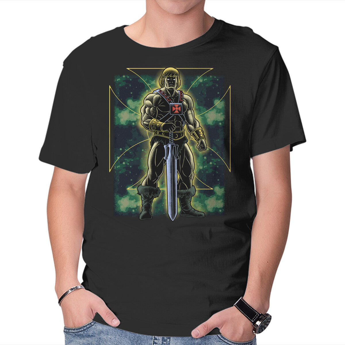 Unisex Crew Neck T-Shirt The Invincible Of Eternia Graphic Short Sleeve Casual Tee XXXXL