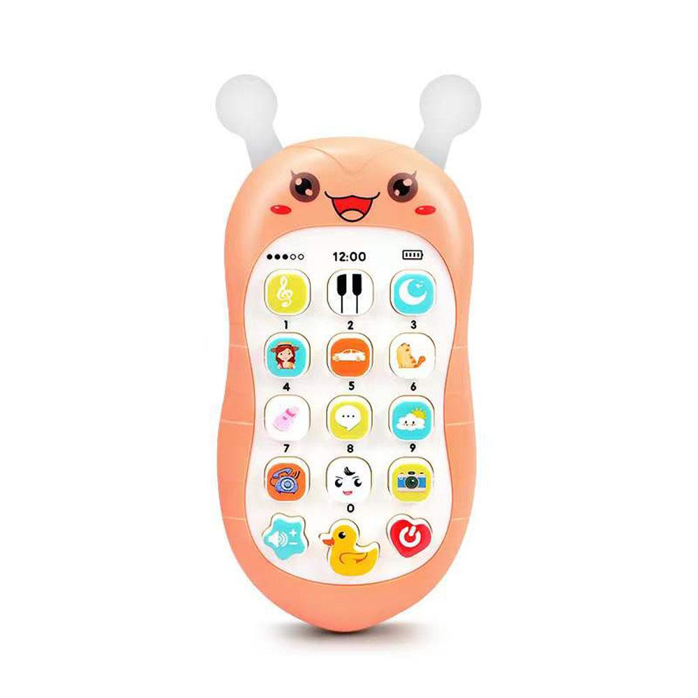 Baby Phone Toy Music Sound Telephone 0-3Y Sleeping Toys Simulation Toys Phone Infant Early CN English Educational Toy Kids Gifts