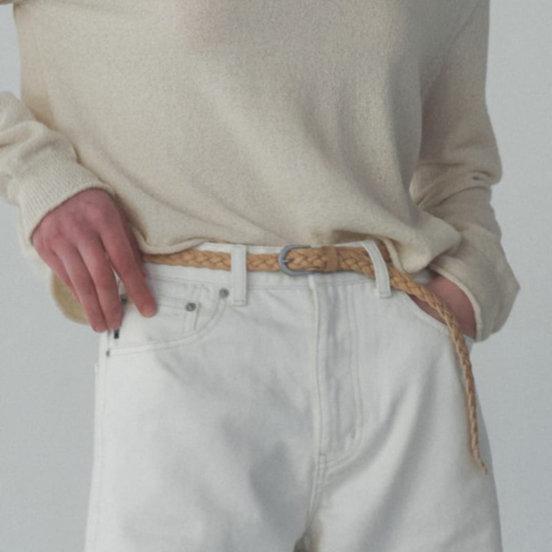 

КОЖАНЫЙ РЕМЕНЬ BENSIMON TWIST - ПЕСОЧНО-БЕЖЕВЫЙ SAND BEIGE_00F