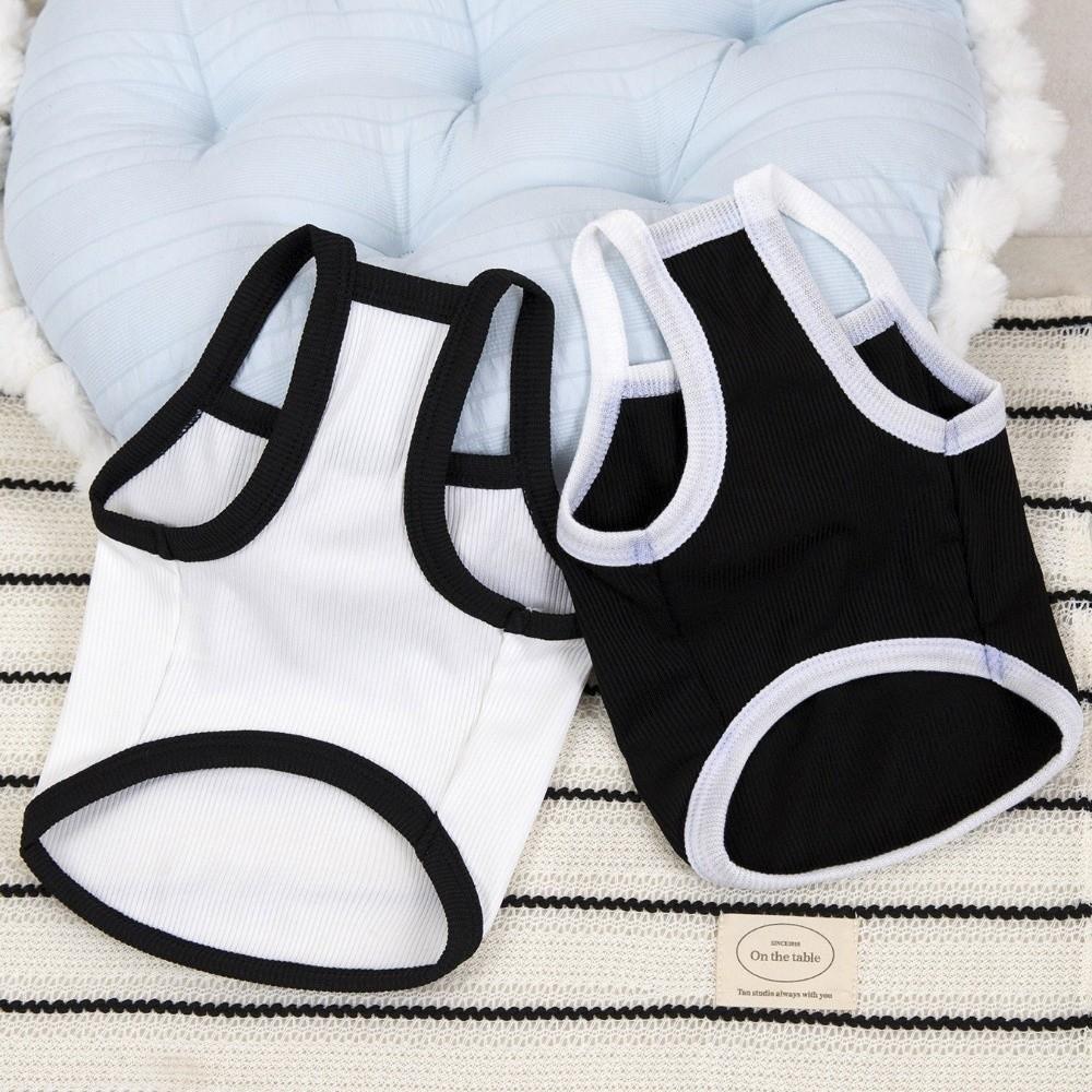 Thin Edition Pet Bow Vest Sun Protection Pet Short Sleeved Shirt Cat Camisole Vest  for Small Pets