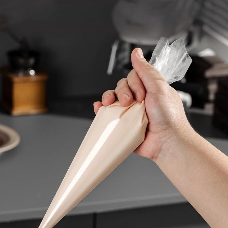100pcs Cake Cream Bags Disposable Piping Bags Pastry Bags Cream Decoration Home Kitchen Bakery Accessories Cake Decorating Tools