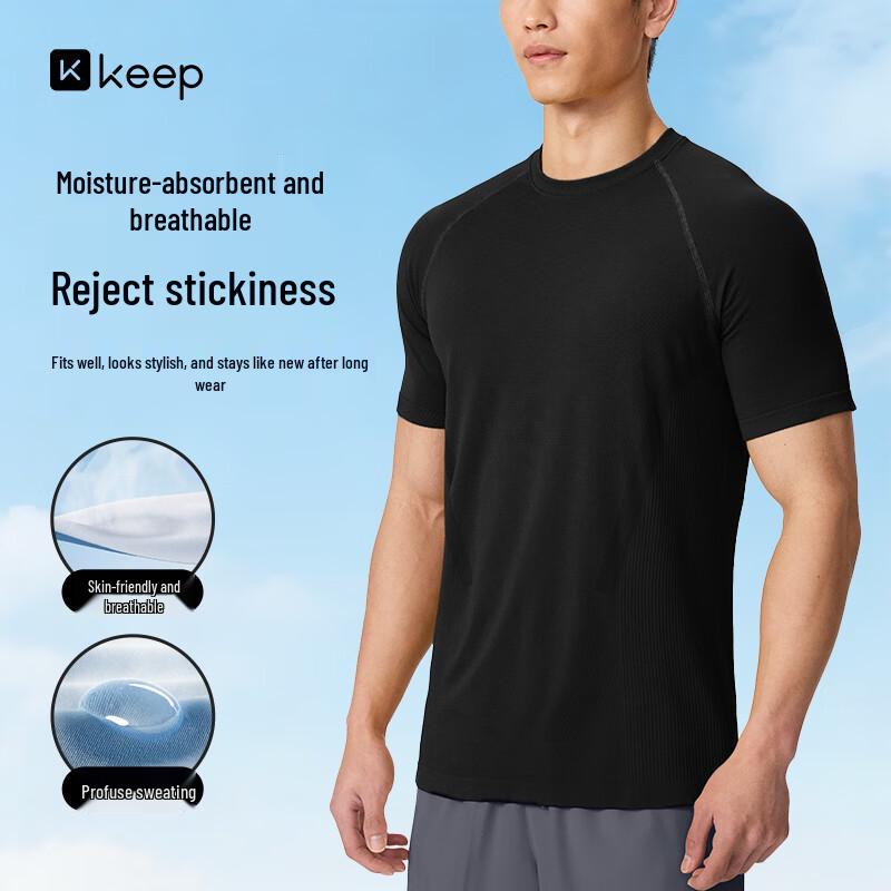 Keep Men s Quick-Dry Breathable Integrated Sports T-Shirt M