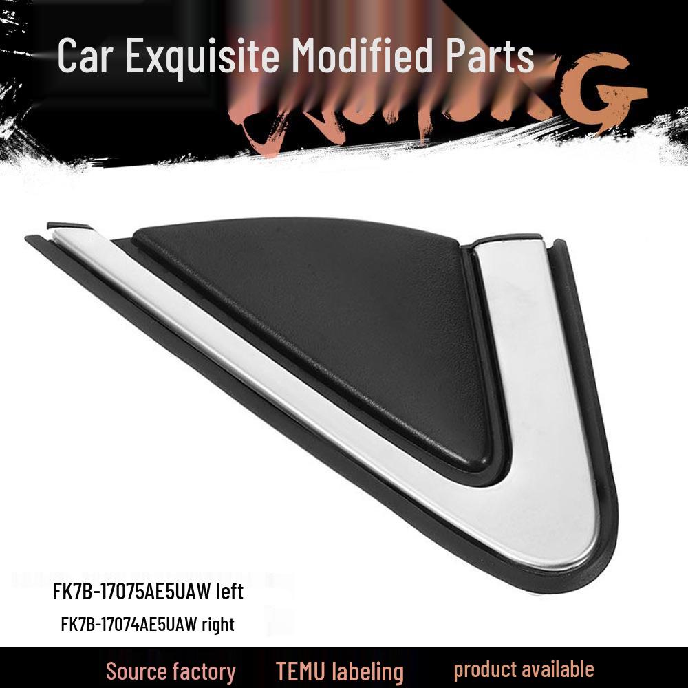 

Suitable for Ford Edge (2015-2022) Mirror Triangle Panel with 2 Clips, Model FK7B-17074AE5UAW Right variant