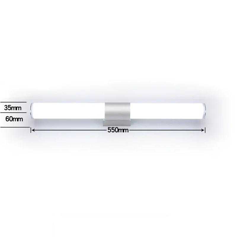 Home Modern Wall Lamps LED Super Bright Long Strips Led Mirror Light Indoor Decors Acrylic Lights for Bathroom Bedroom