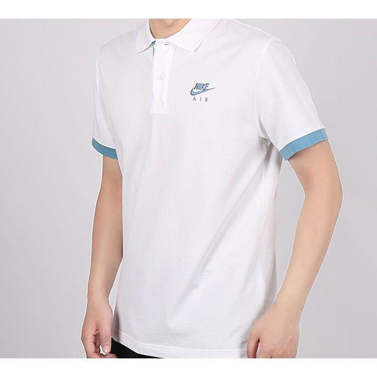 Nike Colorblock Collar Short Sleeve Polo Men Tops White CW5248-100