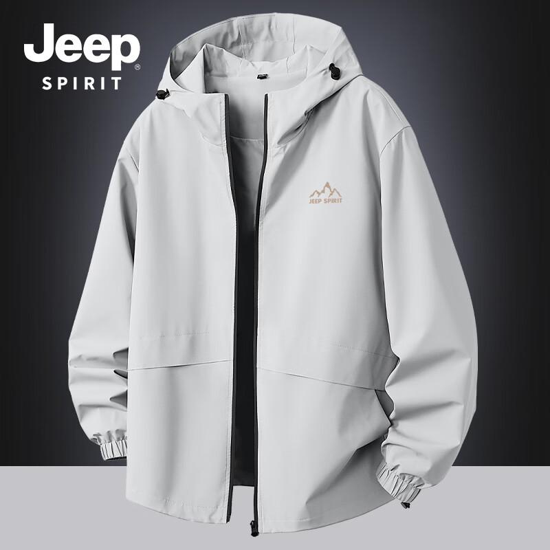 JEEP SPIRIT Men s Windproof Waterproof Hooded Jacket 2XL