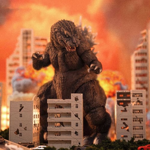 HiPlay HIYA Exquisite Basic "Goji, Mothra, King Ghidorah Giant Monsters All-Out Attack" Godzilla Action Figure EBG0287 Pre-painted Finished Product