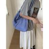 Plaid Canvas Bag for women2026New Artistic styleinsKorean-style Commuter Bag, Casual Crossbody Bag for Students Attending Classe