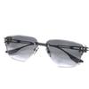 Pristine Sunglasses HYPERLUX-2000 Eyewear Matt Black Titanium Mens DTS197 Used