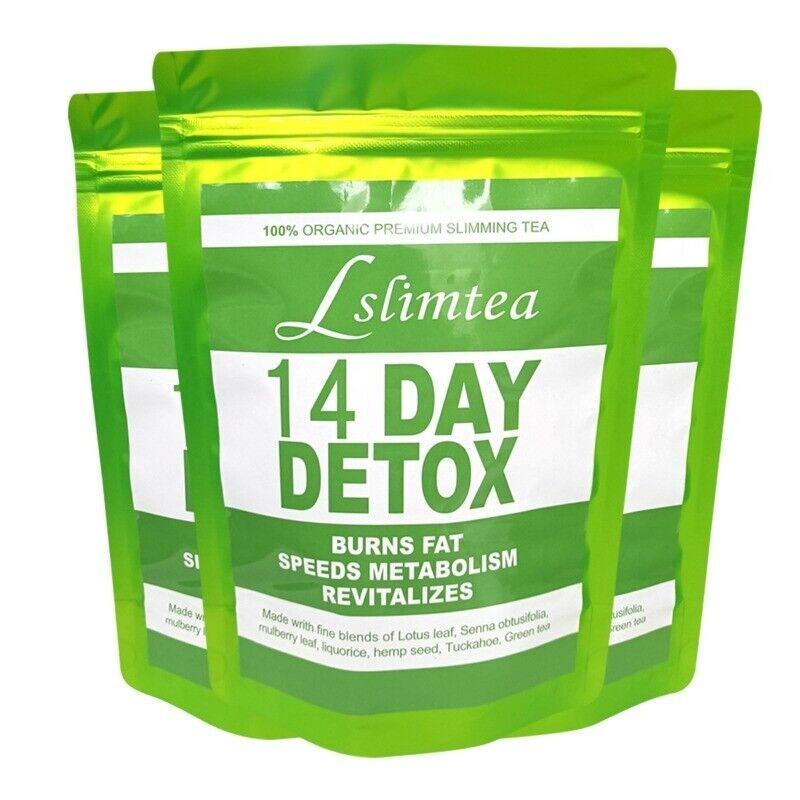 14 Day Detox Tea Natural Cleanse 100% Pure Organic Herbal Slim Weight Loss