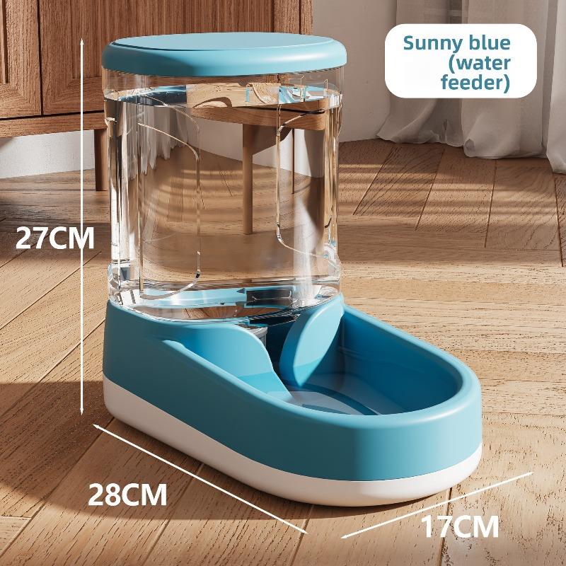 Dog Water Dispenser with 3.8L Large Capacity, Automatic Cat Feeder, Large-sized Pet Automatic Feeding and Drinking Water Device