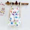 Cat Head Cartoon Plush Schoolbag Spotted Cat Animal Plush Bag  Kindergarten