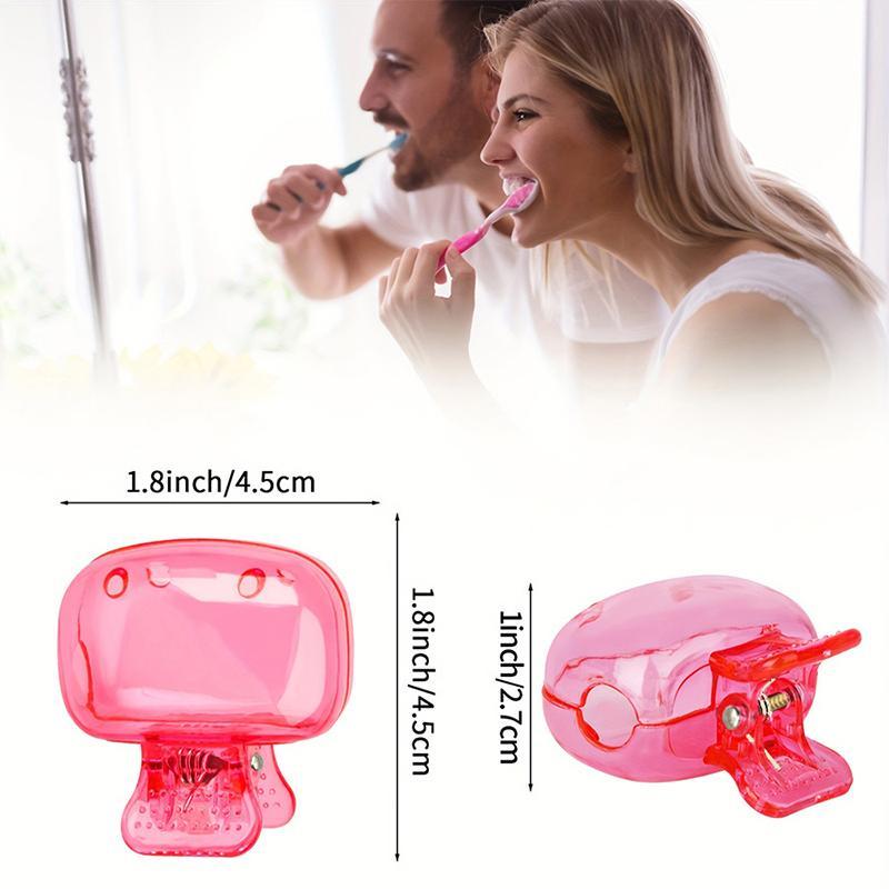 Ventilated Toothbrush Head Cover Clip, Portable Dustproof PP Tooth Brush Protector for Travel Home