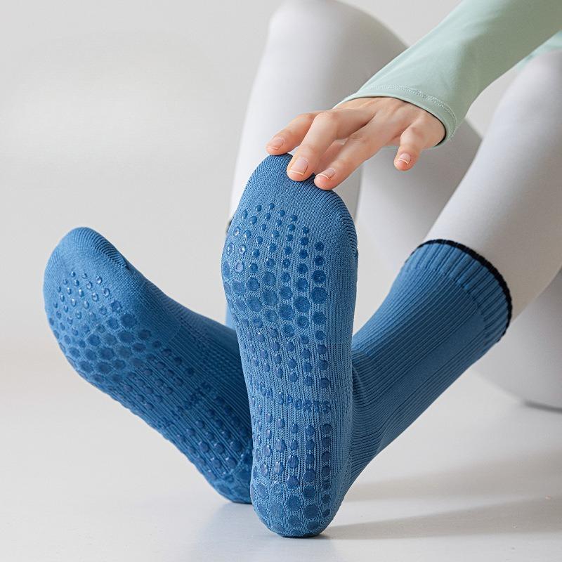 Yoga Socks, Women's Anti-slip Mid-calf Pilates Socks, Sports Floor Socks, Summer Women's Long Stockings