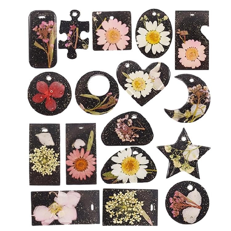 4 Pcs Multiple Styles Earring Combination Keychain Silicone Mold Epoxy DIY Craft