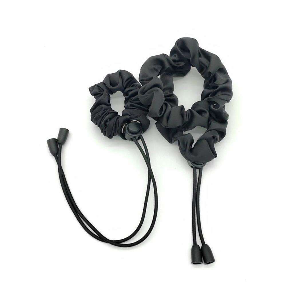 Adjustable Hair Scrunchies for Women Afro Puff Invisible Ponytail Holders Extra Length Accessories for Thick Curly Hair