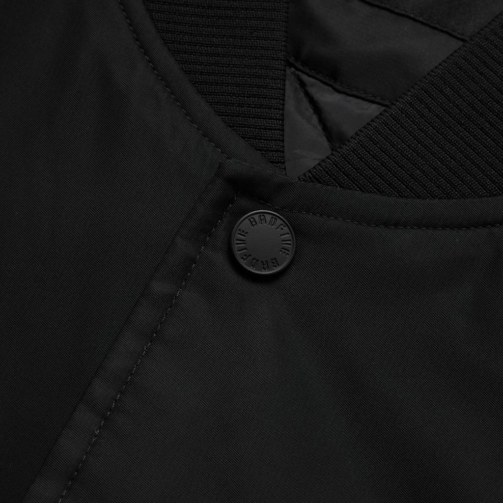 Li Ning Rising Fortune Series Single-Breasted Baseball Collar Letter Long Sleeve Cotton Jacket Men Jackets Black AJMV067-2