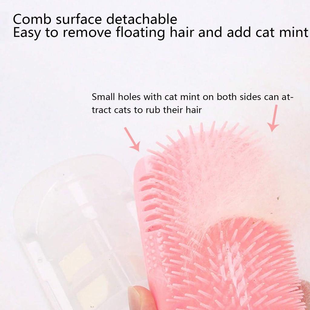 Cat Self-Grooming Device Cat Corner Massage Cat Comb Brushing Itchy Face Pet Grooming Supplies