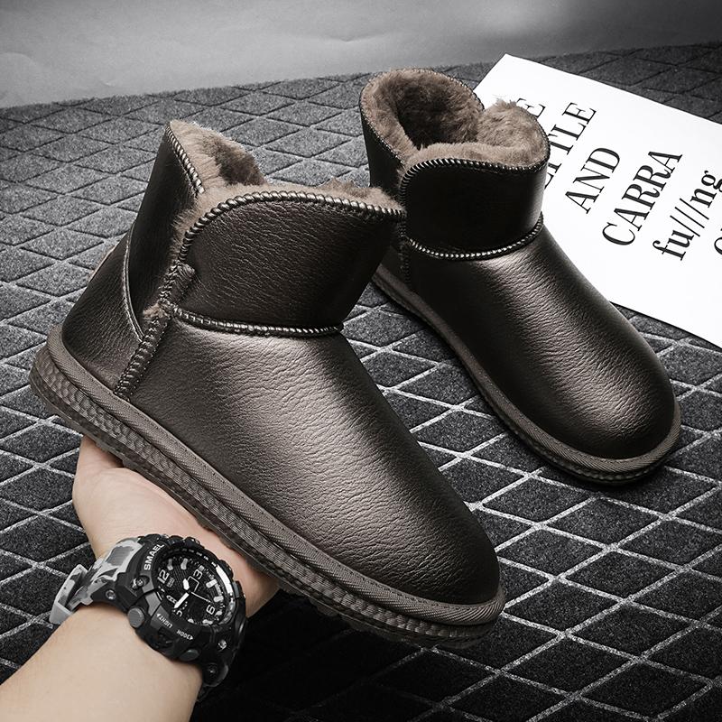 Ghete Bărbați Pantofi de Iarnă Ușori Ghete de Zăpadă Bărbați Încălțăminte de Iarnă Impermeabilă Mărimi Mari 36-45 Slip on Unisex Glezne Ghete de Iarnă