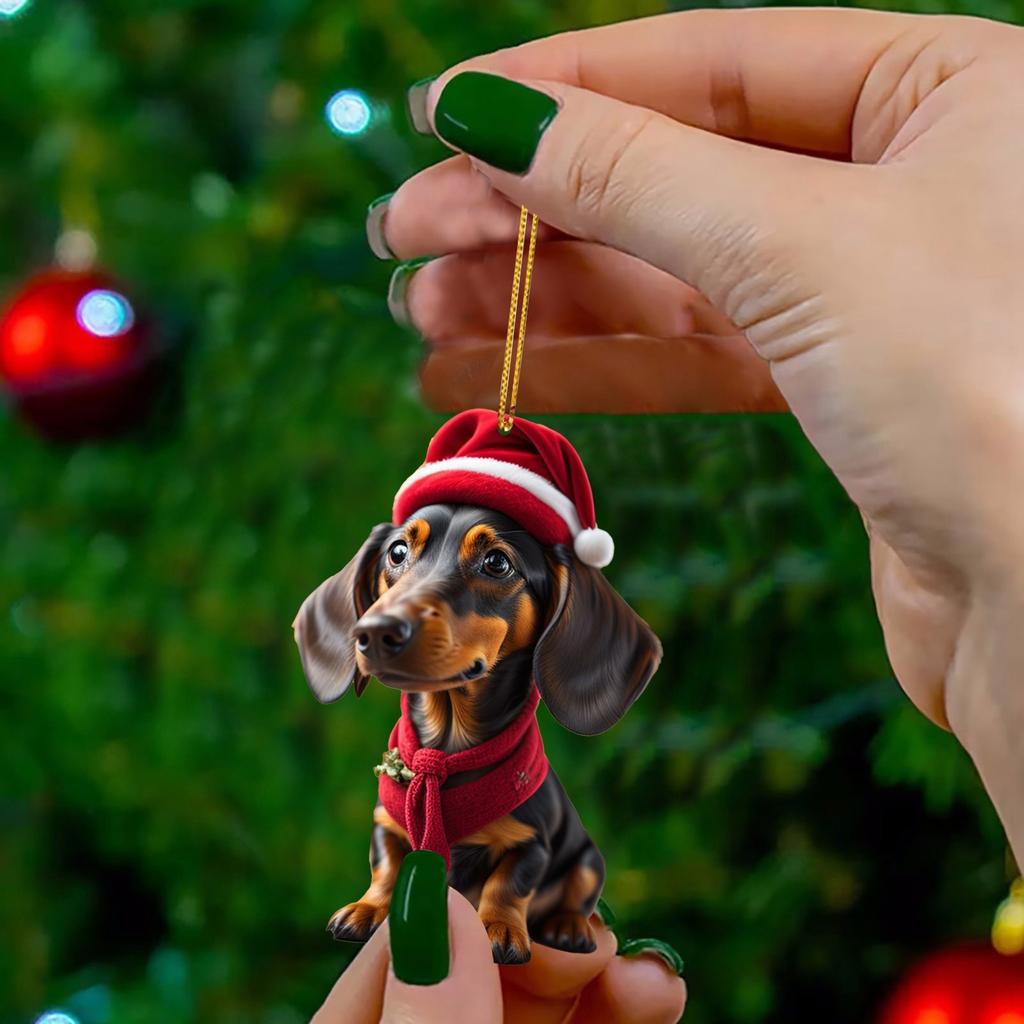 Stuff For Lovers Cartoon Cute Dog Car Hanging Home Tree Pendant Christmas Tree Pendant Home Christmas Baskets With Lights