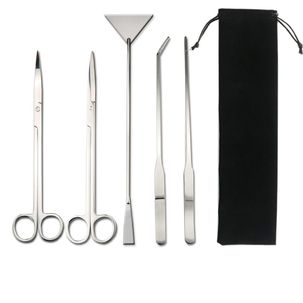 3/4/5Pcs Durable Aquascape Tools Kit Fish Tank Scissor Tweezers Tool Landscaping Equipment