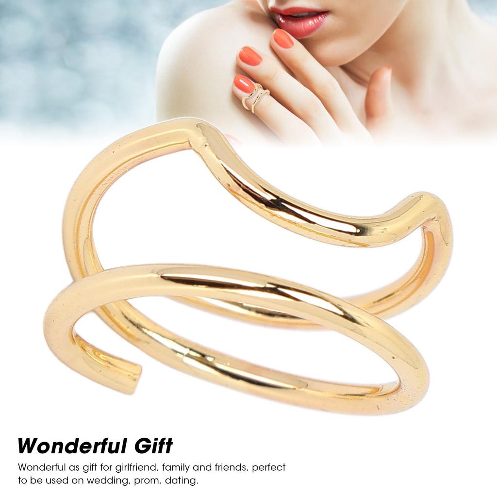 Vintage-Metallnagelkappe für den Zeigefinger, Nagelkunst für Frauen und Mädchen