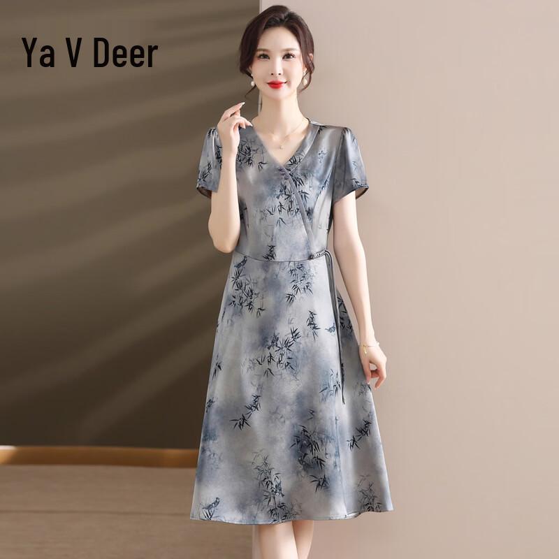 Yalu New Chinese Style Summer Dress for Women 4XL