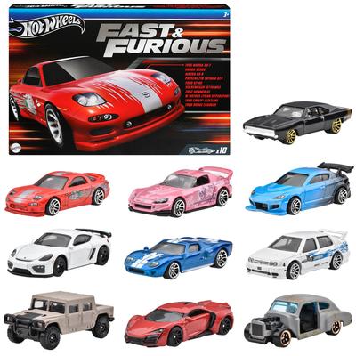 Hot Wheels Hızlı ve Öfkeli 10 Araba Paketi Araç Oyuncak Mini Araba 3 Yaş ve Üzeri Multi HVX27