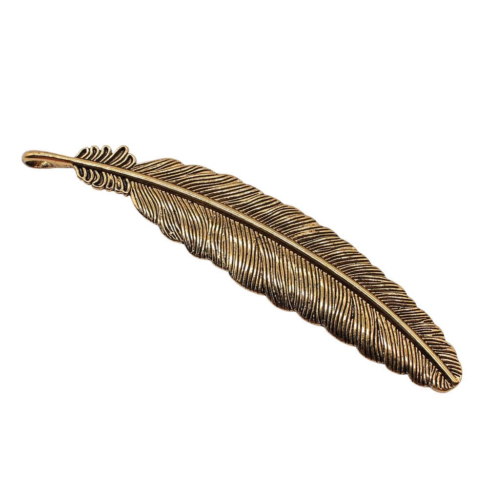 Feather Charms Multi Color Alloy Leaf Pendants For Boho Style DIY Jewelry Accessories