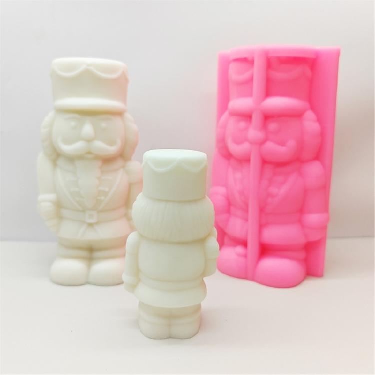 Homemade Nutcrackers Designs Silicone Mold Silicone Nutcrackers Mold for Handmade Candle, Resin Art, and Clay Sculpting
