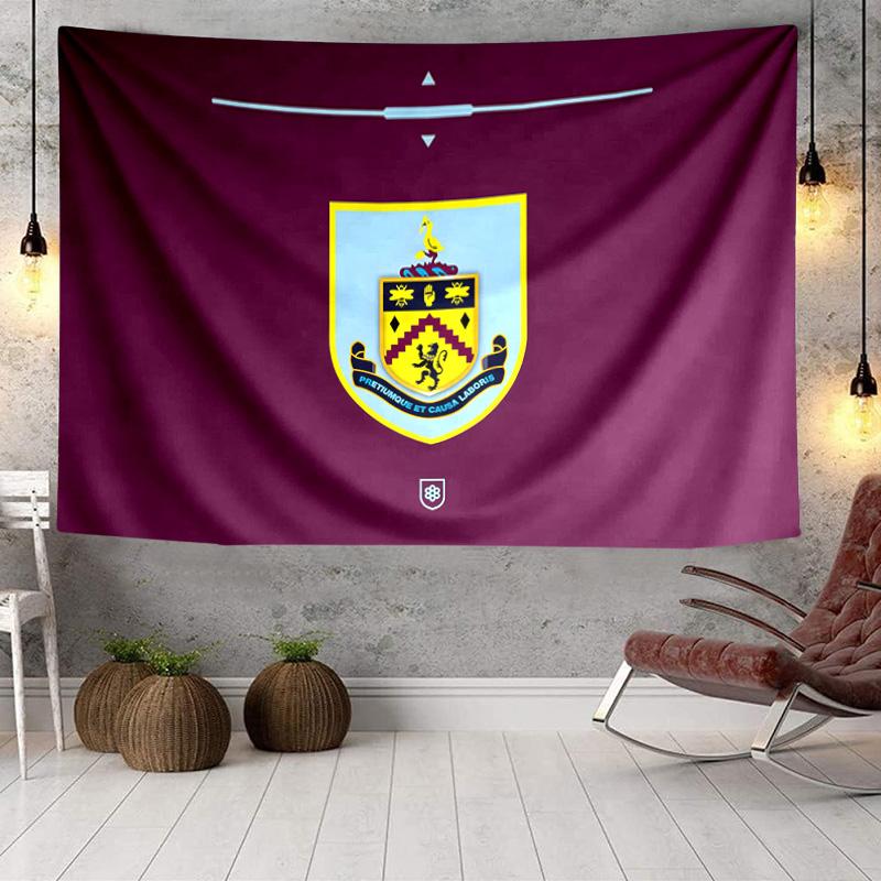 Football Club Burnley Tapestry, Unique Design Tapestry, Wall Decor for Bedroom,Livingroom, Playroom,Heartwarming Fan Holiday Gifts