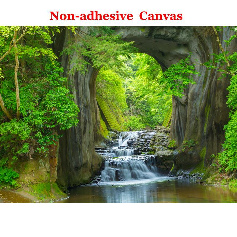3D Photo Wallpaper Murals Green Forest Cave Scenery Living Room Bedroom Background Wall Mural Non-woven Wallpaper Decor