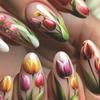 24 Peças Unhas Postiças Amêndoa Fosca Com Cola Gradiente Preto Brilho Borboleta Unhas Falsas Para Outono Inverno