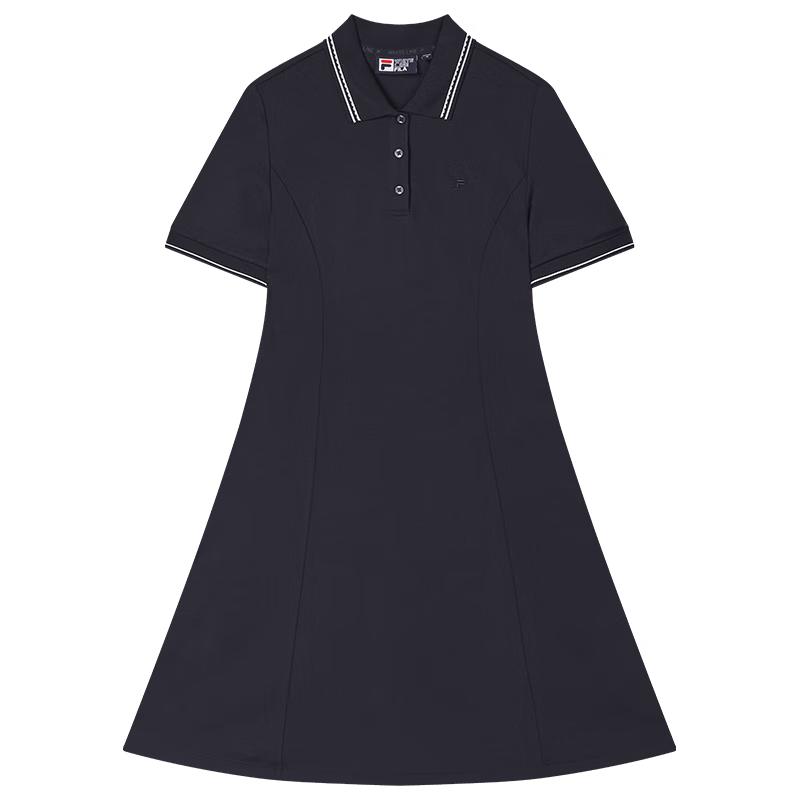 FILA Women s Han So-hee Inspired Colorblock Knit Polo Dress S