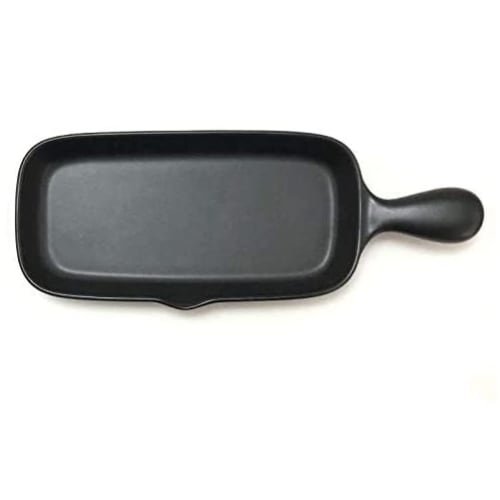 Banko Ware Grill Plate (heat-resistant Half Plate with Handle)